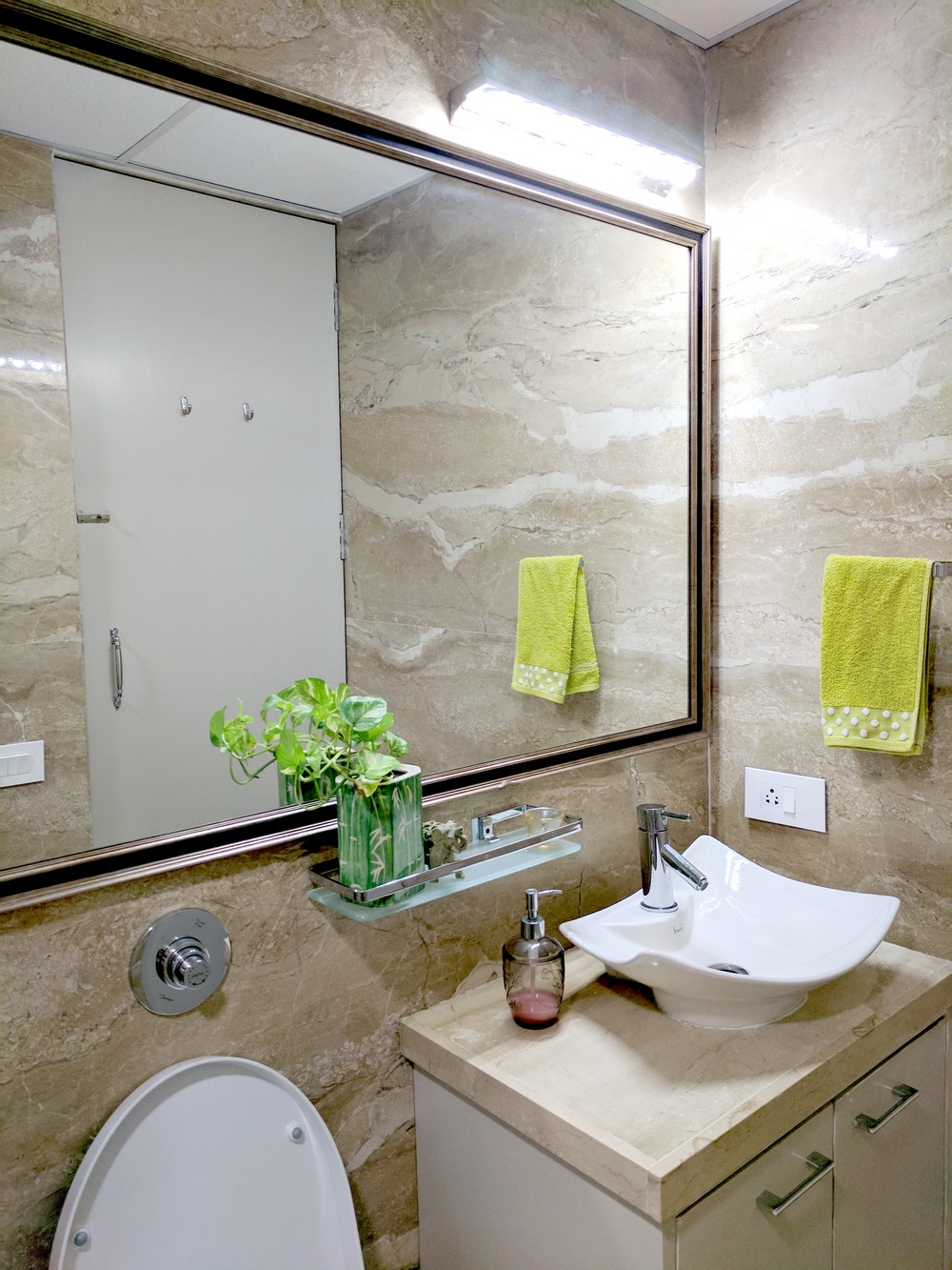 7 Ways to Make Big Space in Your Small Bathroom • One Brick At A Time