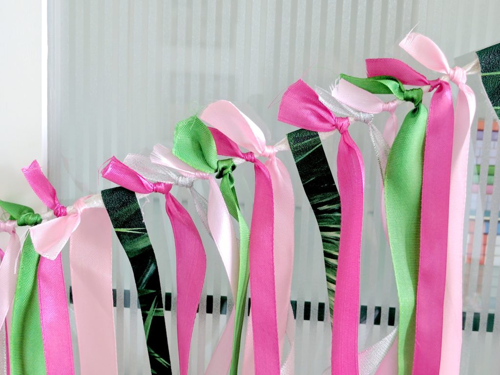 How To Make Ribbon Bunting In Easy Steps • One Brick At A Time