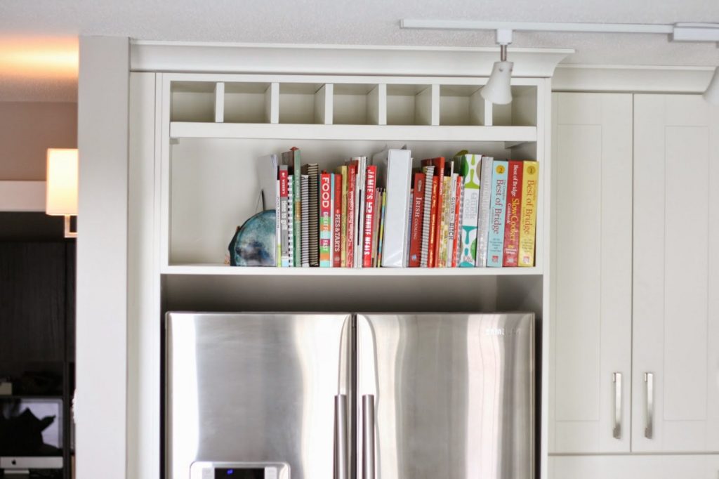 11 Ways To Make Big Space in Your Small Kitchen - Above Fridge