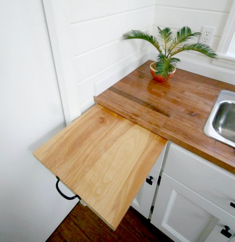 11 Ways To Make Big Space in Your Small Kitchen - Pull Out Board