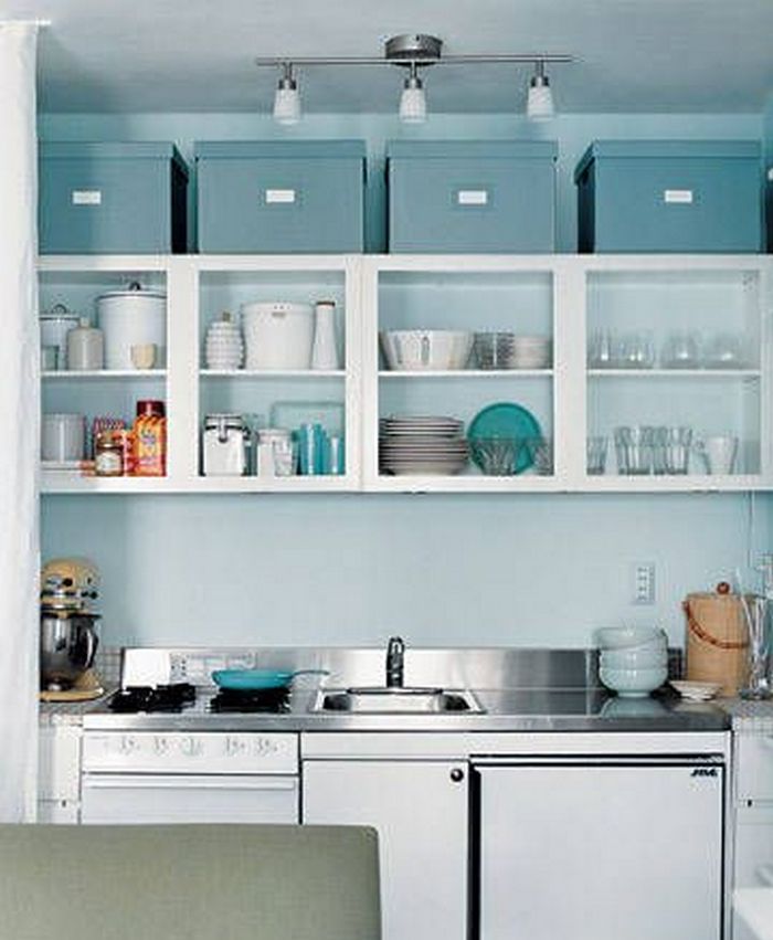 11 Ways To Make Big Space in Your Small Kitchen - Above Cabinets