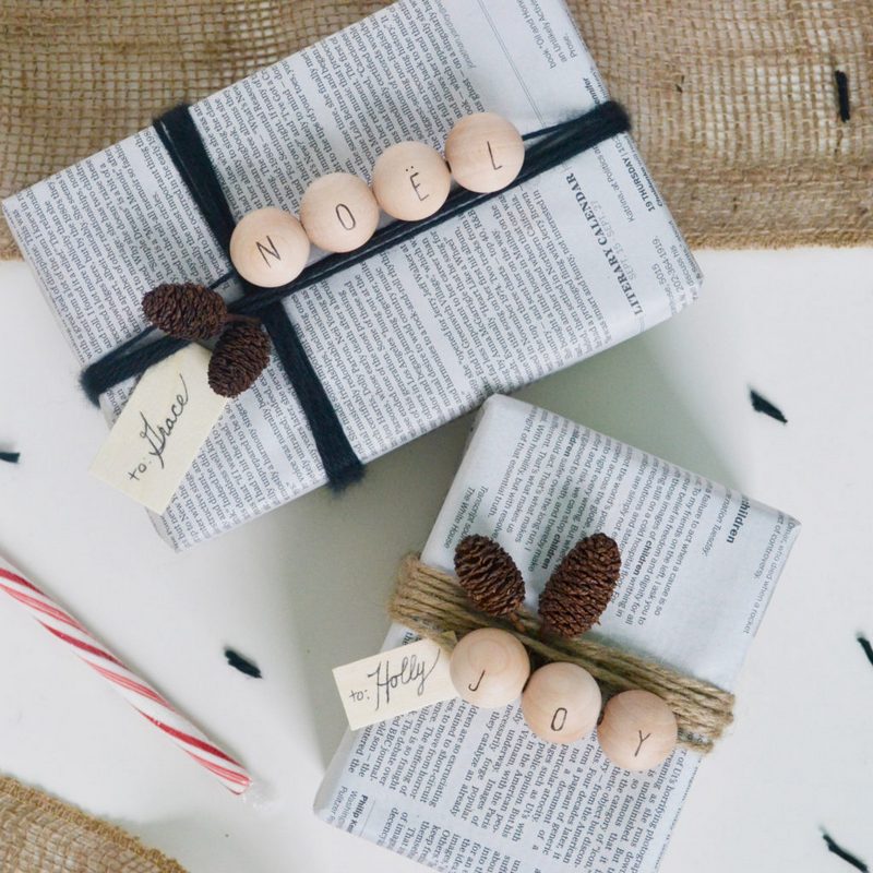 25 Newspaper Gift Wrapping Ideas • One Brick At A Time