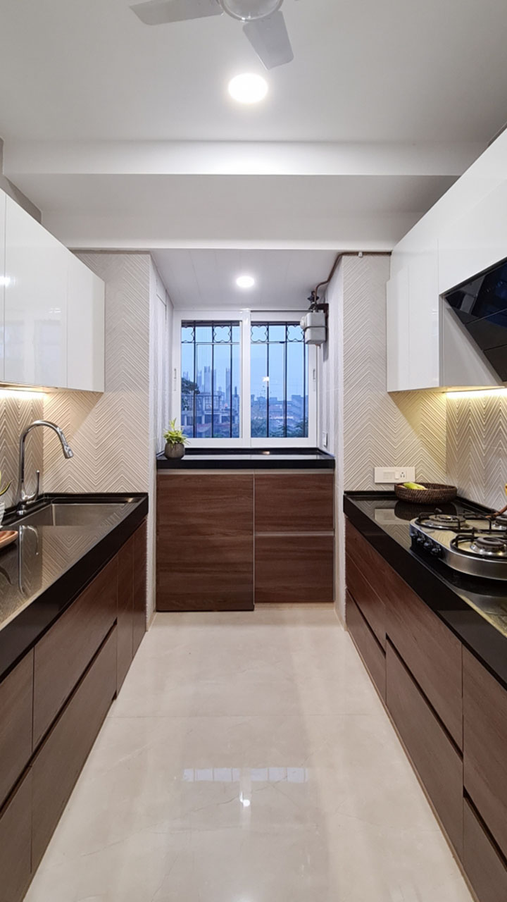 Wooden and white kitchen deals