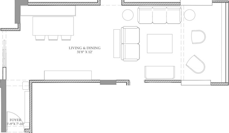 Living and Dining - Shway • One Brick At A Time